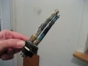 Burned out heating element on a water heater
