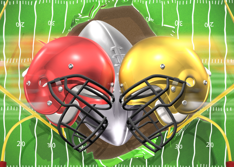 Football helmet graphic